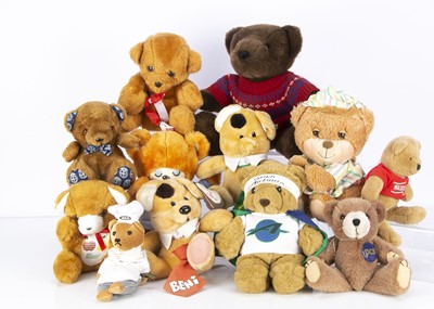 Lot 166 - A large selection of advertising and promotional teddy bears