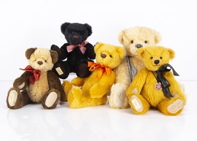 Lot 170 - Five Dean's Rag Book Company teddy bears