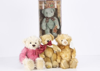 Lot 185 - Four collectors teddy bears