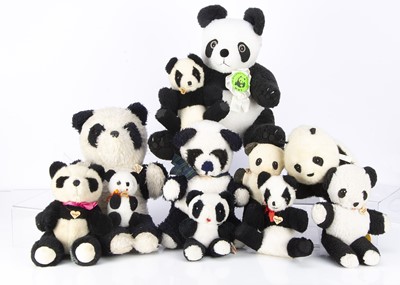Lot 191 - A collection of modern and vintage Panda bears