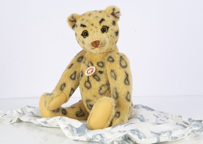 Lot 198 - A Steiff limited edition alpaca Leopard, teddy bear