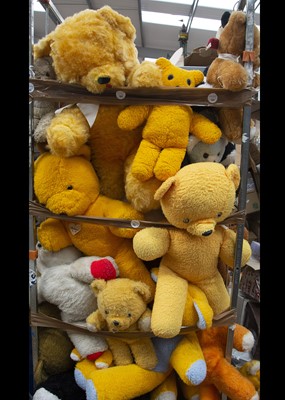 Lot 220 - A very large selection of unjointed teddy bears
