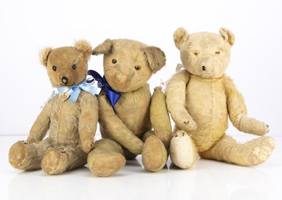Lot 224 - Three 1920-30's British teddy bears