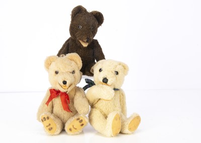 Lot 234 - Three post-war Herimo teddy bear cubs
