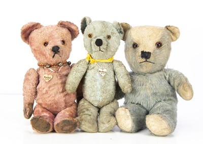 Lot 241 - Three British post-war coloured teddy bears
