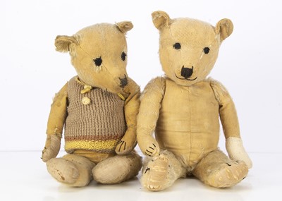 Lot 243 - Two 1930 - 40's Chiltern type teddy bears