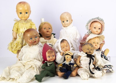 Lot 296 - Various vintage baby dolls