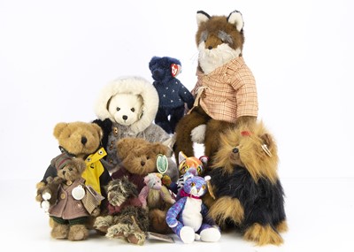 Lot 322 - A selection of manufactured teddy bears and soft toys