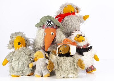 Lot 329 - Six Womble soft toys