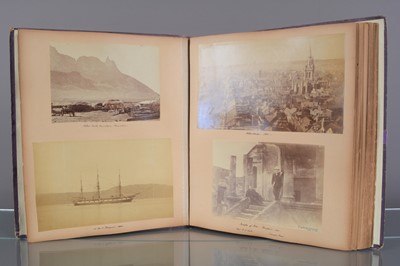 Lot 46 - A late 19th Century cloth UK and Overseas Travel Album
