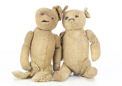 Lot 443 - Two 1920's teddy bears