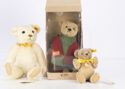 Lot 448 - Three Steiff yellow tag teddy bears