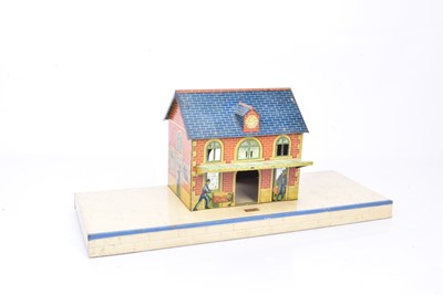 Lot 3 - French Hornby 0 Gauge No 1 tinplate Station