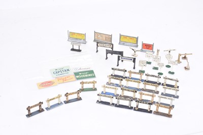 Lot 5 - Hornby 0 gauge Warning and Station Signs Master Models Platform Signs and other related items