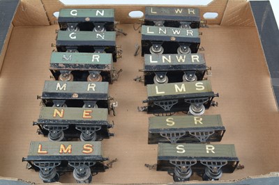 Lot 21 - Early Hornby 0 Gauge Open Wagons (12)