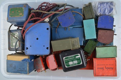 Lot 42 - Hornby 0 Gauge Electrical Transformers controllers and other equipment (qty)