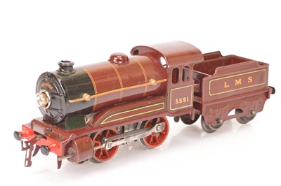 Lot 70 - A Hornby 0 Gauge electric LMS No E120 Locomotive and Tender (2)