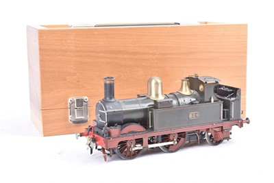 Lot 100 - A Malcolm Mitchell 0 Gauge kitbuilt GWR green Metro Tank with Indian red Frames