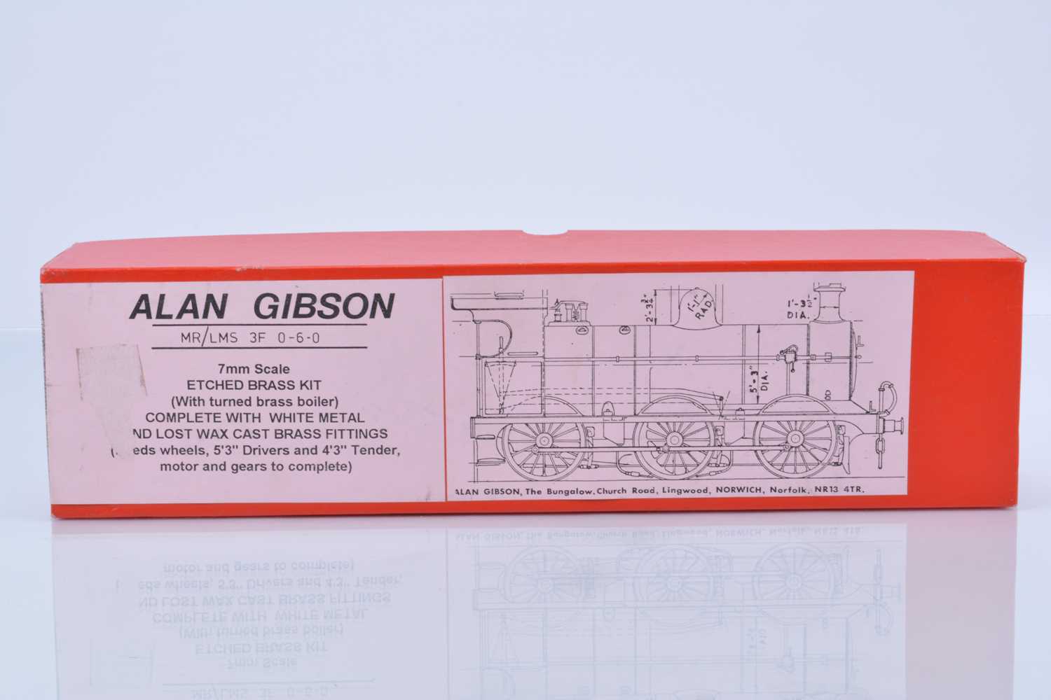 Lot 110 - A Finescale 0 Gauge LMS/BR Fowler '3F' class 0-6-0 Locomotive and Tender body kit by Alan Gibson