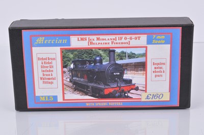 Lot 112 - A Finescale 0 Gauge MR/LMS/BR Fowler '1F' class 0-6-0 Tank Locomotive body kit ML5 by Mercian Models