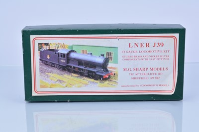 Lot 114 - A Finescale 0 Gauge LNER/BR Gresley J39 class 0-6-0 Locomotive and Tender body kit by M G Sharp Models