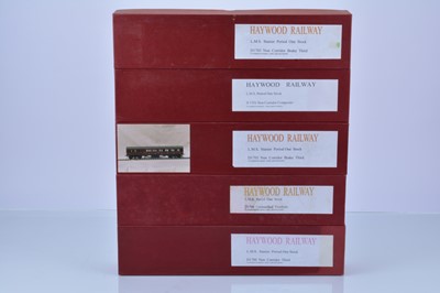 Lot 121 - Finescale 0 Gauge LMS Coach body kits by Haywood Railway