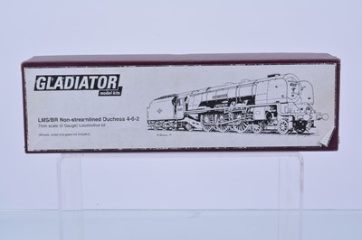 Lot 139 - An unmade Finescale 0 Gauge LMS/BR Stanier (non-streamlined) 'Princess Coronation' class 4-6-2 Locomotive and Tender body kit by Gladiator Models