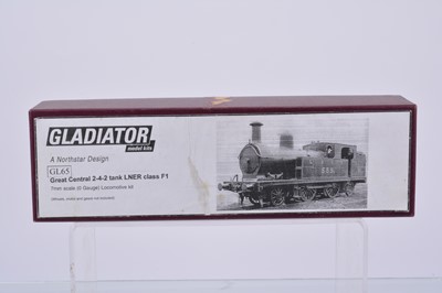 Lot 148 - An unmade Finescale 0 Gauge GCR/LNER F1 class 2-4-2 Tank Locomotive body kit by Gladiator Models