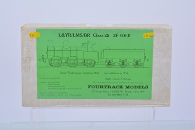 Lot 159 - An unmade Finescale 0 Gauge L&YR/LMS/BR 'Barton Wright' 2F class 0-6-0 Locomotive and Tender body kit by Fourtrack Models