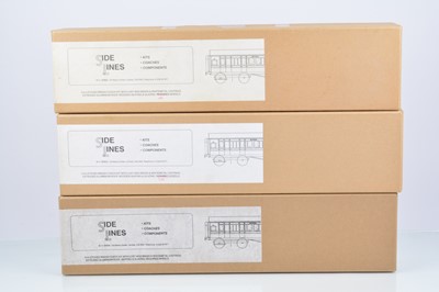 Lot 170 - Finescale 0 Gauge LNWR/LMS Coaching Stock kits by SideLines