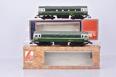 Lot 222 - Pair of Lima 0 Gauge BR green Class 33 Diesel Locomotives