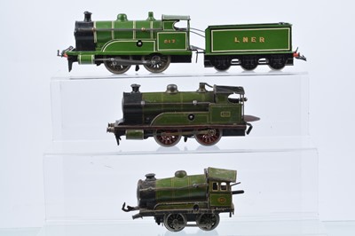 Lot 244 - A Bing 0 Gauge clockwork Locomotive 'project box' (4)