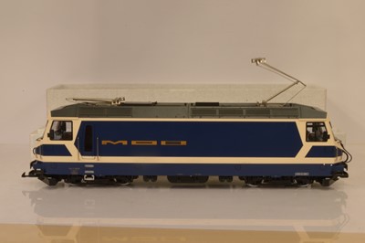 Lot 303 - LGB G Gauge Electric Locomotive blue and Cream