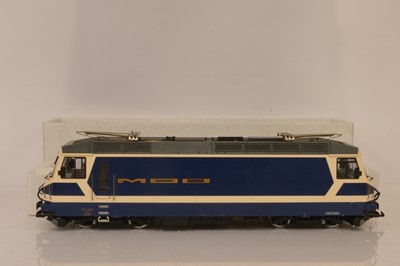 Lot 304 - LGB G Gauge Electric Locomotive Blue and Cream, Non-standard