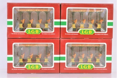 Lot 326 - LGB G Gauge Grizzly Flats Observation Cars (4)