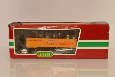 Lot 332 - LGB G Gauge Open Observation Car