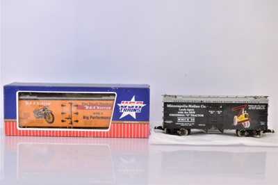 Lot 352 - USA Trains G Gauge Mechanical Themed Boxcars (4)