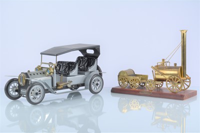 Lot 364 - A Mamod Live Steam 4-seat Limousine and static model 'Rocket'