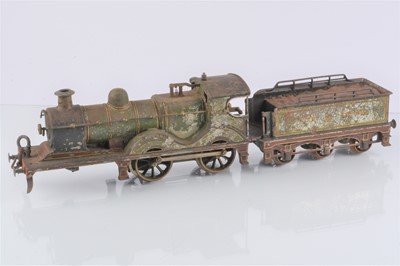 Lot 379 - An early Bing for Bassett-Lowke Gauge 1 clockwork GCR 'Sir Alexander' Locomotive and Tender (2)