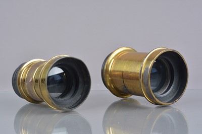 Lot 95 - 19th Century Lacquered Brass Lenses
