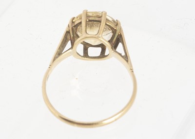 Lot 45 - A 9ct gold citrine dress ring