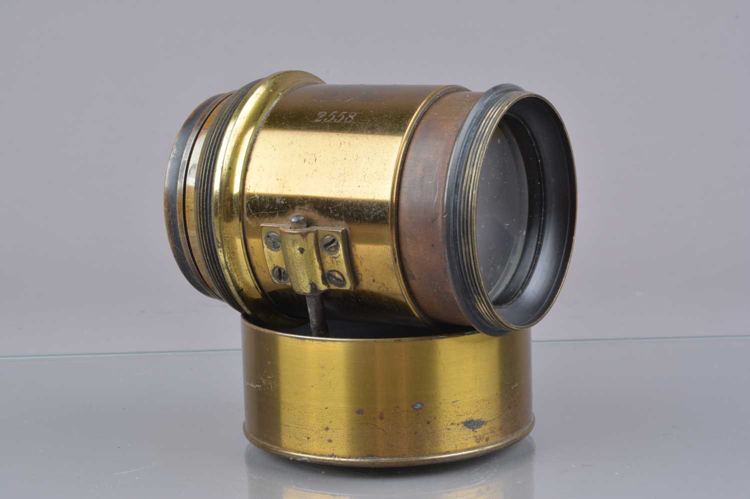 Lot 99 - A 19th Century lacquered brass Grubb Lens