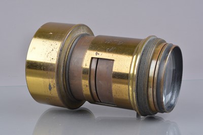Lot 99 - A 19th Century lacquered brass Grubb Lens