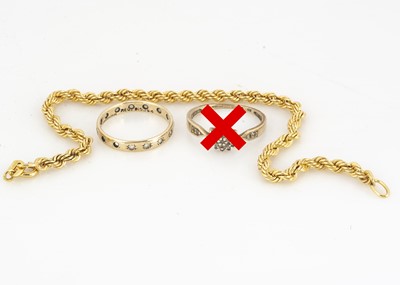 Lot 88 - A 9ct gold rope twist bracelet