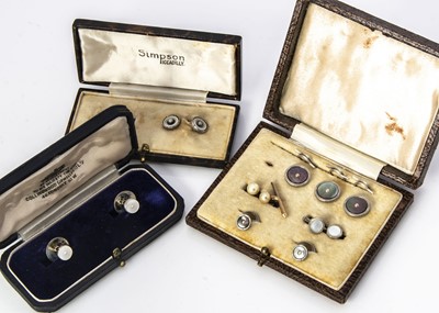 Lot 250 - A collection of dress studs