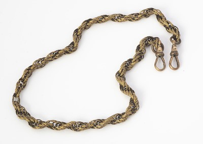 Lot 262 - A 19th century base metal and gilt multi linked chain