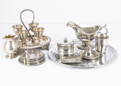 Lot 337 - A small group of silver and silver plated items