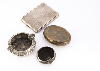 Lot 357 - Four early 20th century silver smoking related items