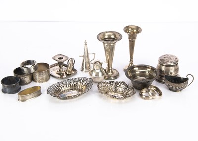 Lot 362 - A collection of silver and other items