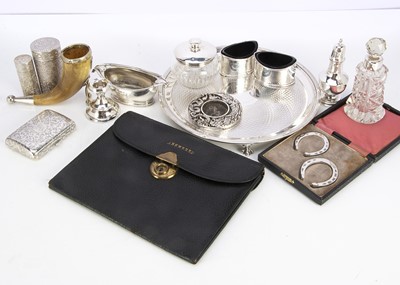 Lot 397 - A collection of Victorian and later silver and other items